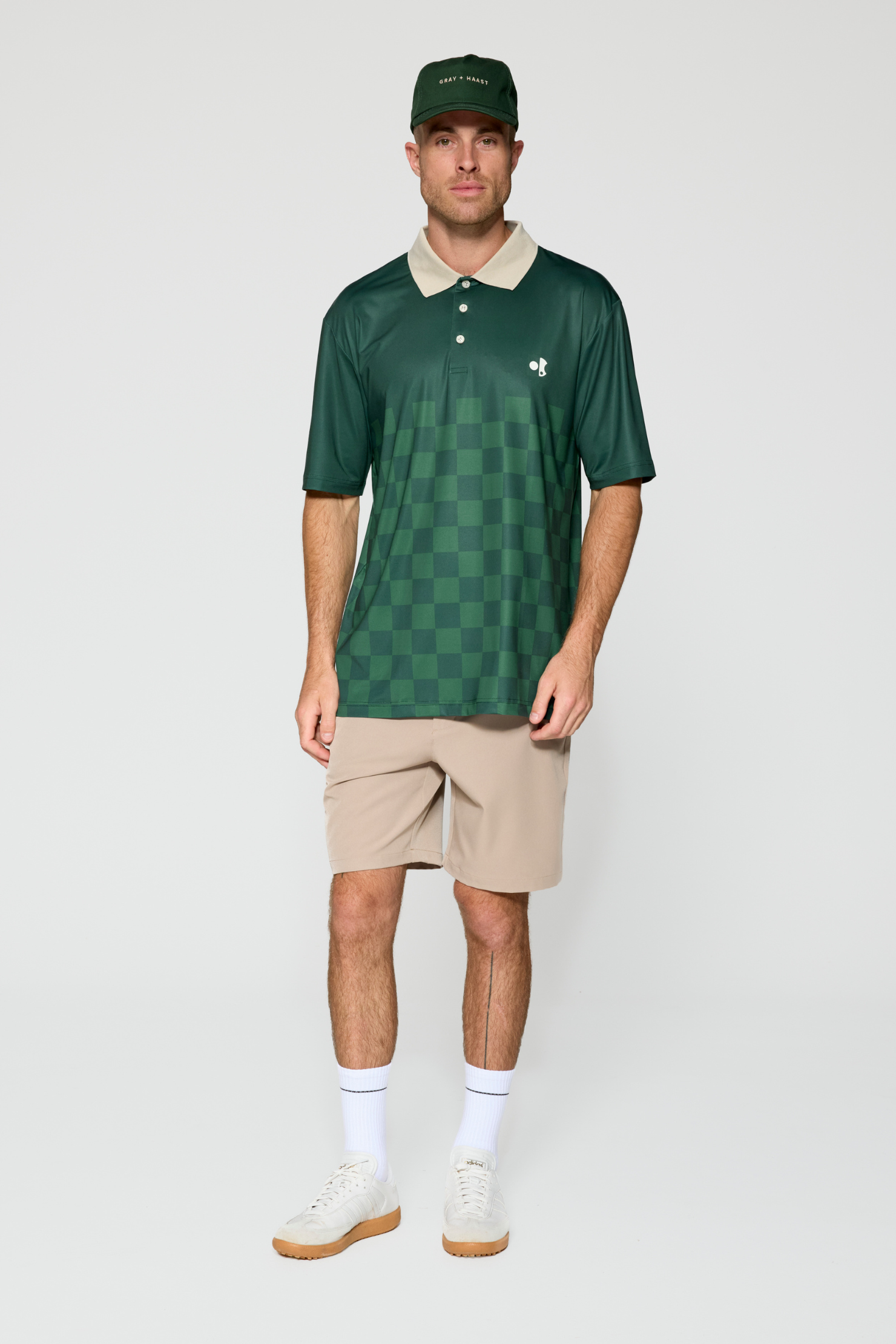 Forest Green Check Polo – Gray and Haast