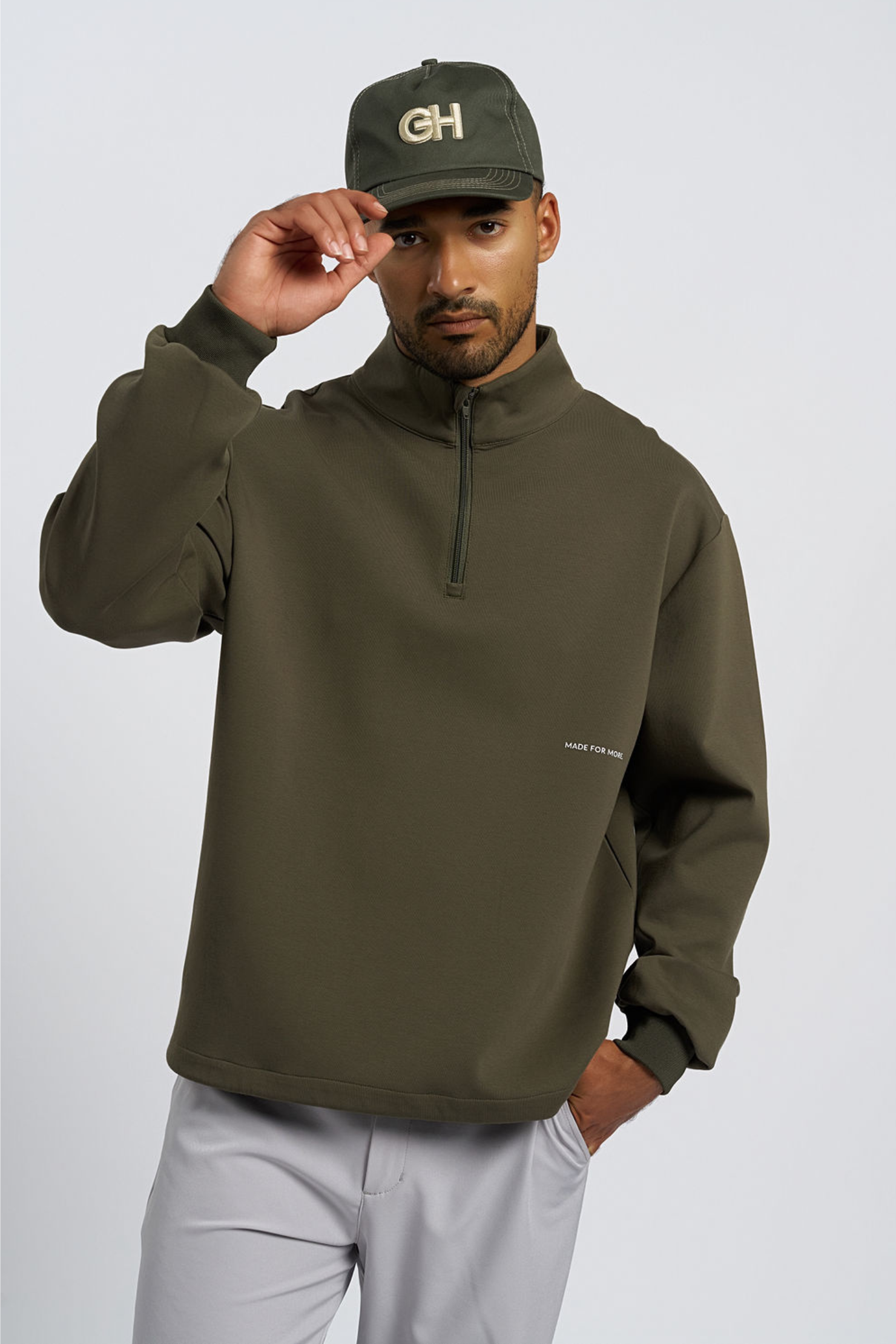 The Links Pullover | Dark Olive – Gray and Haast